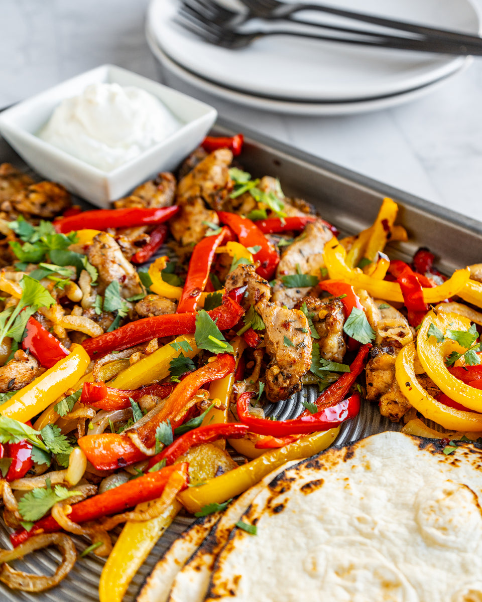 Jerk Chicken Sheet Pan Fajita