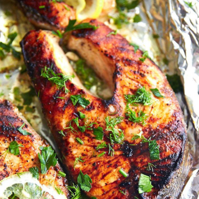 Broiled Salmon