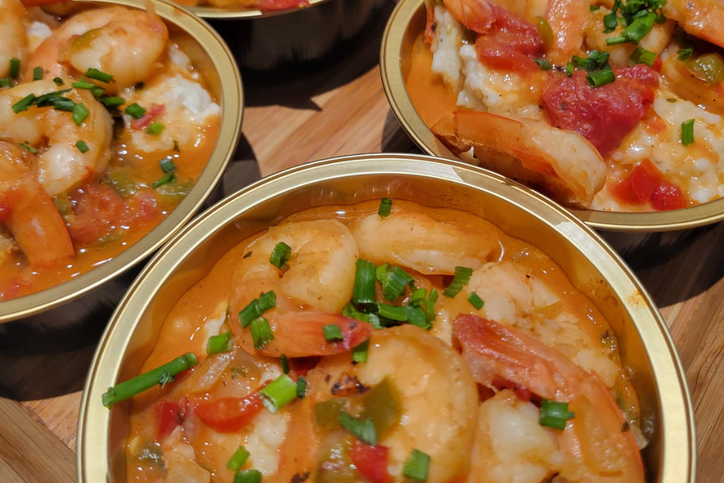Cajun Shrimp & Grits by Chef Keesha O'Galdez